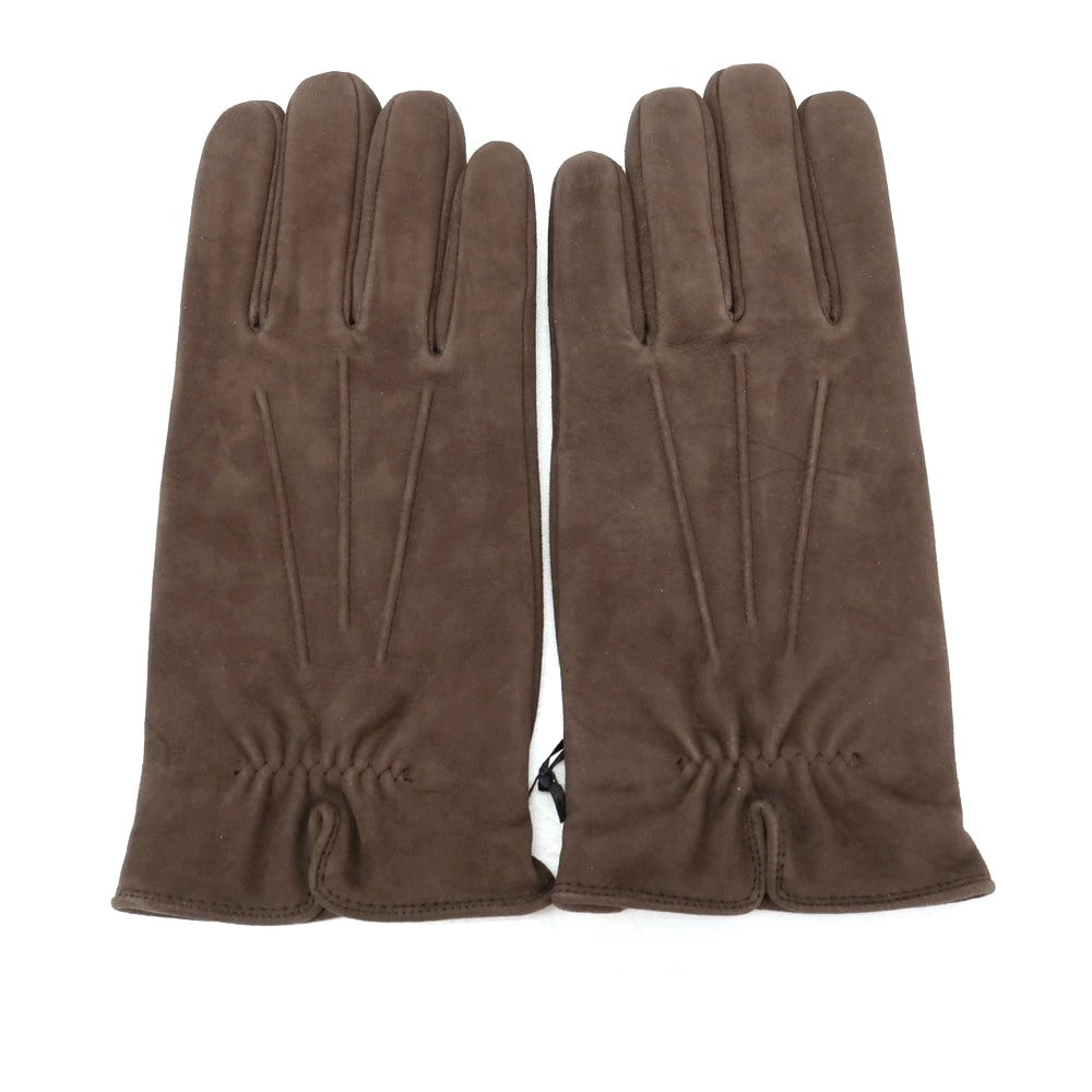 【新品】サウスコム SOUTHCOMBE スエード レザー ブラッシュドシンセティックフリースライニング 手袋 グローブ ダークブラウン【サイズ9】【 状態ランクN 】【 メンズ 】