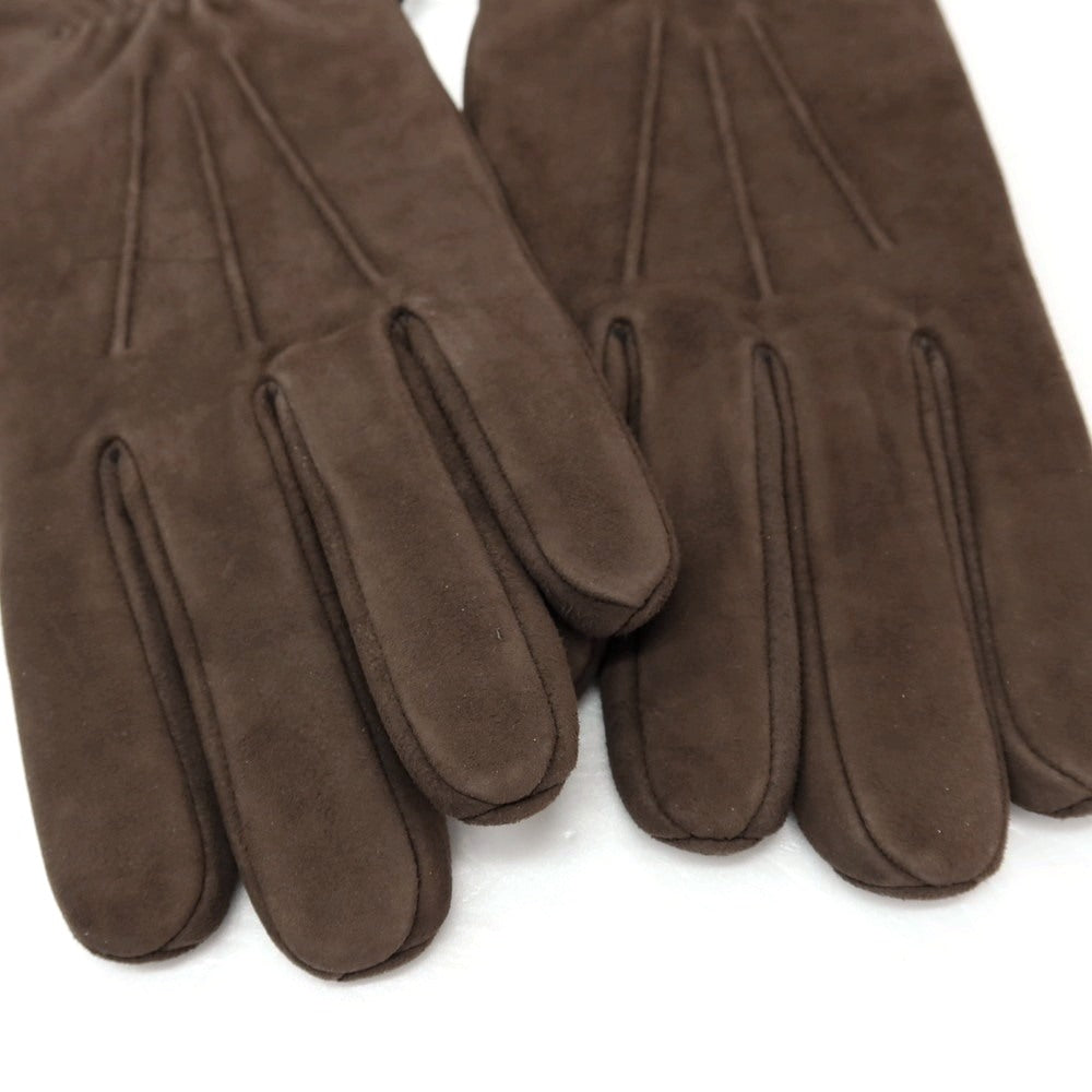 【新品】サウスコム SOUTHCOMBE スエード レザー ブラッシュドシンセティックフリースライニング 手袋 グローブ ダークブラウン【サイズ9】【 状態ランクN 】【 メンズ 】