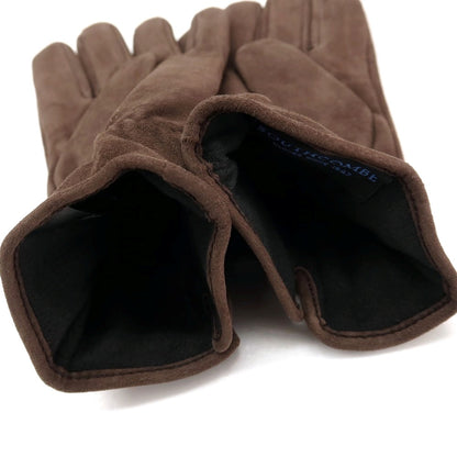 【新品】サウスコム SOUTHCOMBE スエード レザー ブラッシュドシンセティックフリースライニング 手袋 グローブ ダークブラウン【サイズ9】【 状態ランクN 】【 メンズ 】