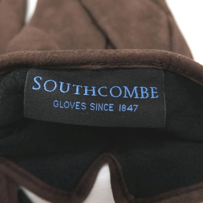 【新品】サウスコム SOUTHCOMBE スエード レザー ブラッシュドシンセティックフリースライニング 手袋 グローブ ダークブラウン【サイズ9】【 状態ランクN 】【 メンズ 】