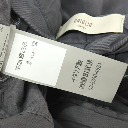 【中古】ブリリア1949 BRIGLIA 1949 ストレッチ コットン カジュアルスラックスパンツ グレー【サイズ48】【 状態ランクB 】【 メンズ 】