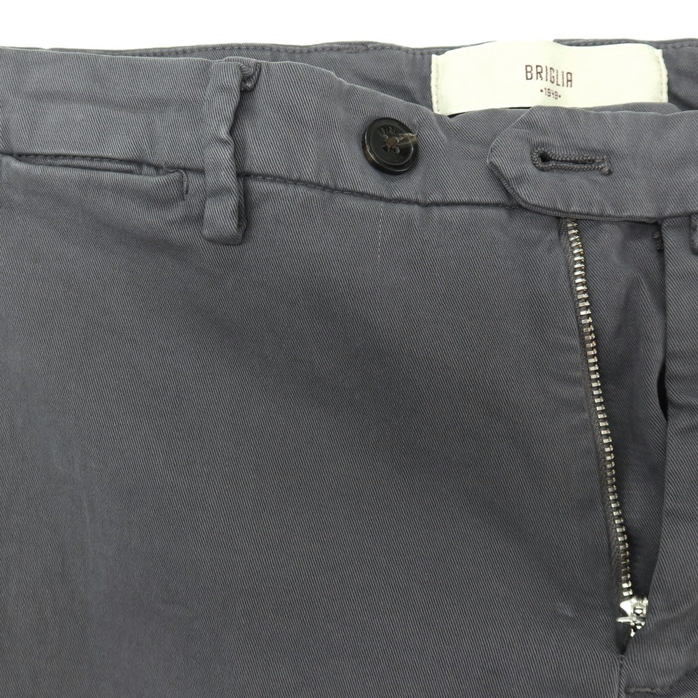 【中古】ブリリア1949 BRIGLIA 1949 ストレッチ コットン カジュアルスラックスパンツ グレー【サイズ48】【 状態ランクB 】【 メンズ 】