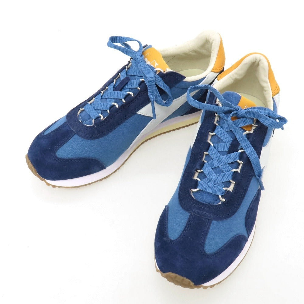 【中古】ディアドラ Diadora スエード スニーカー ネイビー【サイズ25】【 状態ランクA 】【 メンズ 】
