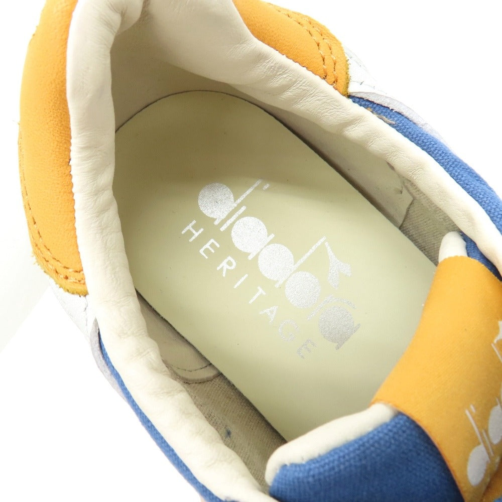 【中古】ディアドラ Diadora スエード スニーカー ネイビー【サイズ25】【 状態ランクA 】【 メンズ 】
