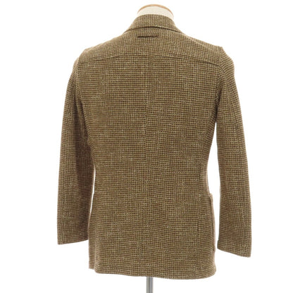 【中古】ティージャケット T-JACKET コットンウールナイロンアクリルポリエステル ダブル6B カジュアルジャケット ベージュブラウン【サイズXS】【 状態ランクB 】【 メンズ 】
