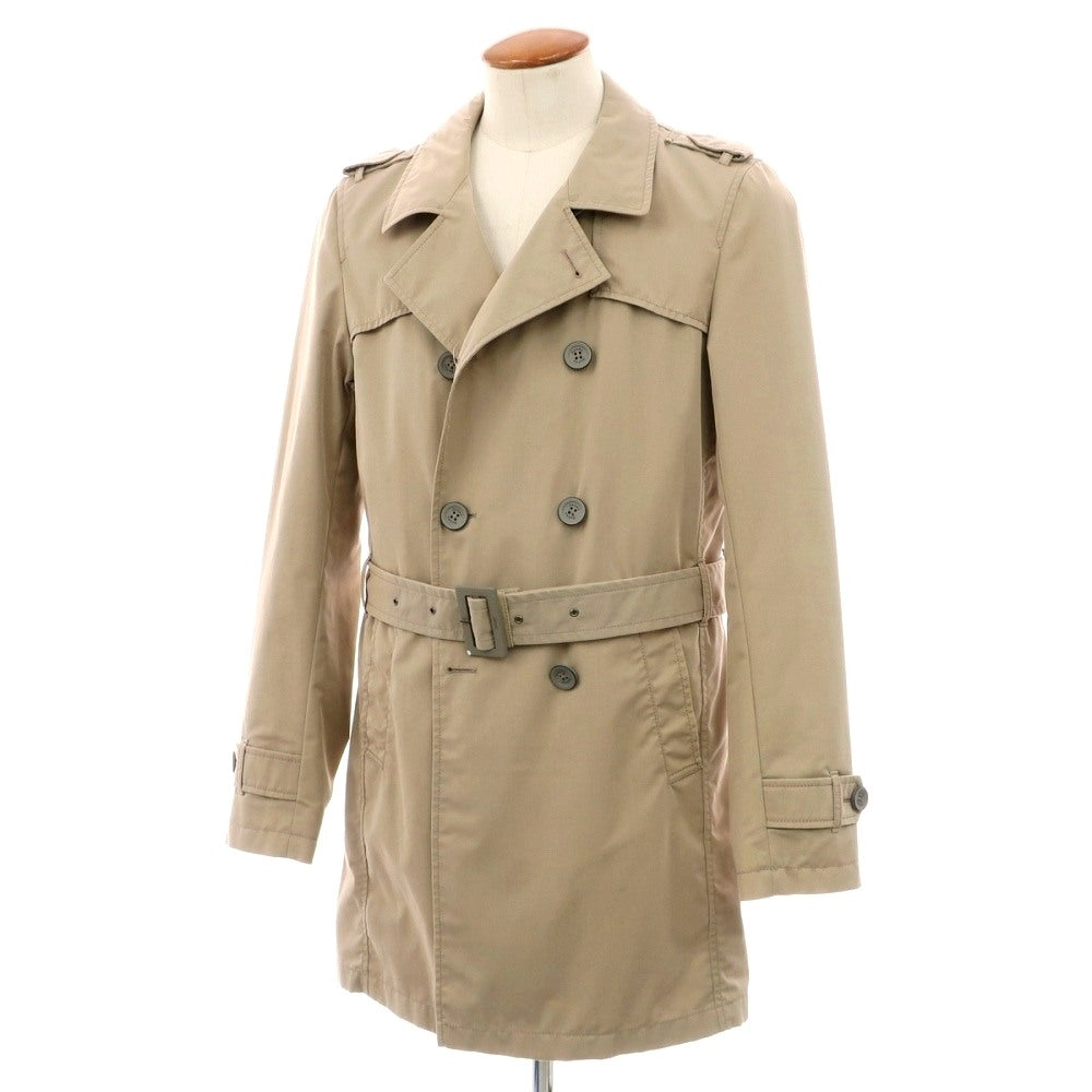 【中古】ヘルノ Herno コットンナイロン トレンチコート ベージュ【サイズ48】【 状態ランクC 】【 メンズ 】