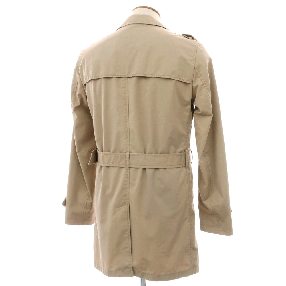 【中古】ヘルノ Herno コットンナイロン トレンチコート ベージュ【サイズ48】【 状態ランクC 】【 メンズ 】