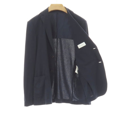 【中古】クルチアーニ CRUCIANI コットン ジャージー 2B カジュアルジャケット ネイビー【サイズ46】【 状態ランクB 】【 メンズ 】