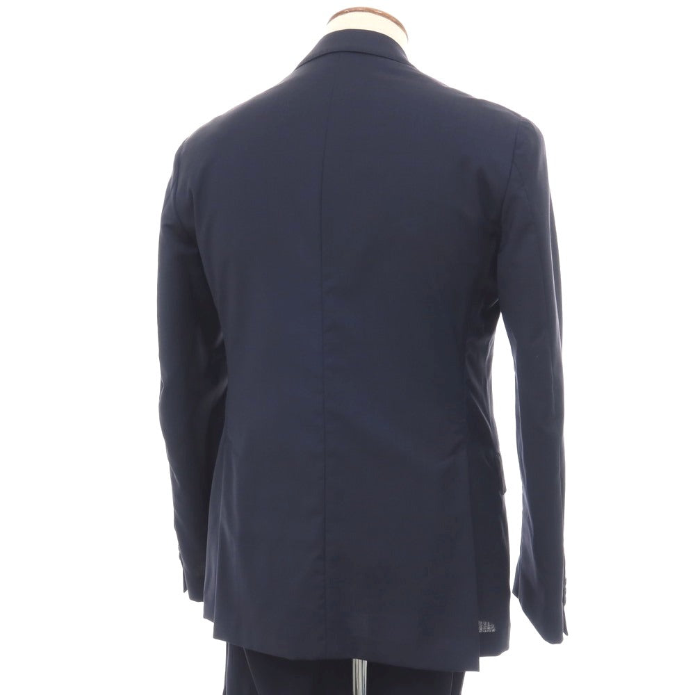 【中古】ラルディーニ LARDINI ウール 3つボタンスーツ ネイビー【サイズ46 REG】【 状態ランクC 】【 メンズ 】