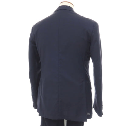【中古】ラルディーニ LARDINI ウール 3つボタンスーツ ネイビー【サイズ46 REG】【 状態ランクC 】【 メンズ 】