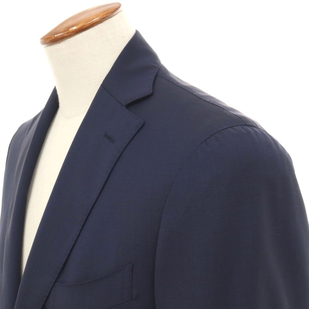 【中古】ラルディーニ LARDINI ウール 3つボタンスーツ ネイビー【サイズ46 REG】【 状態ランクC 】【 メンズ 】
