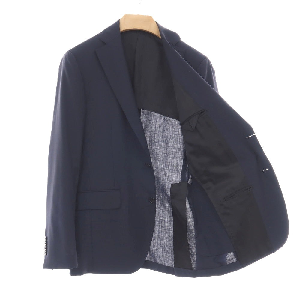 【中古】ラルディーニ LARDINI ウール 3つボタンスーツ ネイビー【サイズ46 REG】【 状態ランクC 】【 メンズ 】