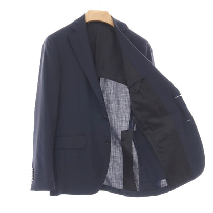 【中古】ラルディーニ LARDINI ウール 3つボタンスーツ ネイビー【サイズ46 REG】【 状態ランクC 】【 メンズ 】
