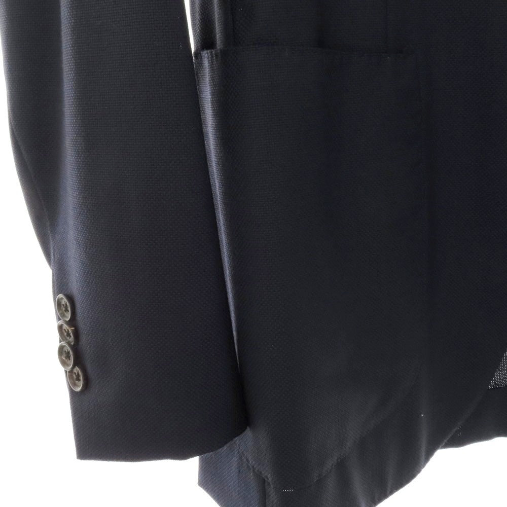 【中古】イザイア ISAIA ウール 3B テーラードジャケット ネイビー【サイズ46 8R】【 状態ランクC 】【 メンズ 】