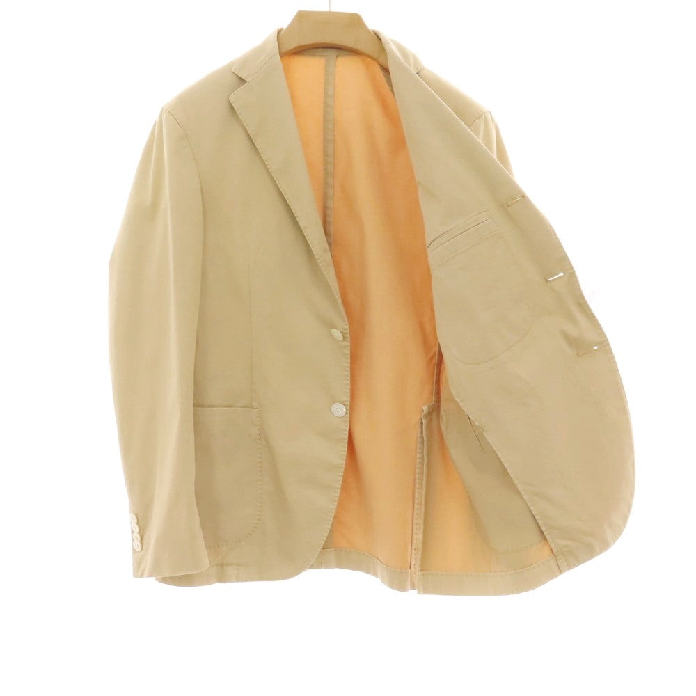 【中古】ボリオリ BOGLIOLI COAT ストレッチ コットン 3B テーラードジャケット ベージュ【サイズ46】【 状態ランクC 】【 メンズ 】