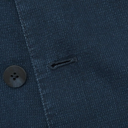 【中古】ラルディーニ LARDINI コットン 6B ダブルブレスト テーラードジャケット ネイビー【サイズ46 REG】【 状態ランクC 】【 メンズ 】
