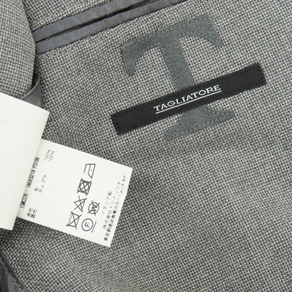 【中古】タリアトーレ TAGLIATORE ウール 2B テーラードジャケット グレー【サイズ46/R】【 状態ランクB 】【 メンズ 】