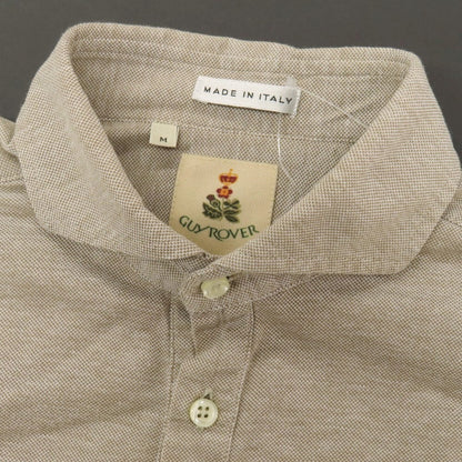 【中古】ギローバー GUY ROVER コットン 鹿の子 半袖ポロシャツ ベージュ【サイズM】【 状態ランクB 】【 メンズ 】
