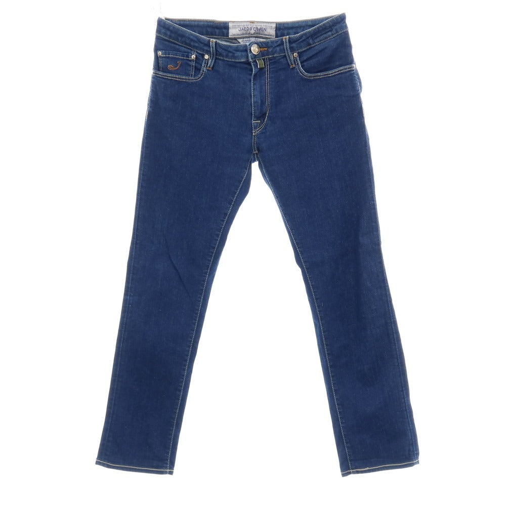 【中古】ヤコブコーエン JACOB COHEN J696 ストレッチ コットンポリエステル デニムパンツ ジーンズ ネイビー【サイズ32】【 状態ランクB 】【 メンズ 】