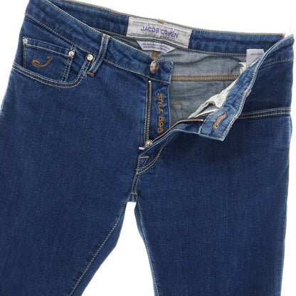 【中古】ヤコブコーエン JACOB COHEN J696 ストレッチ コットンポリエステル デニムパンツ ジーンズ ネイビー【サイズ32】【 状態ランクB 】【 メンズ 】