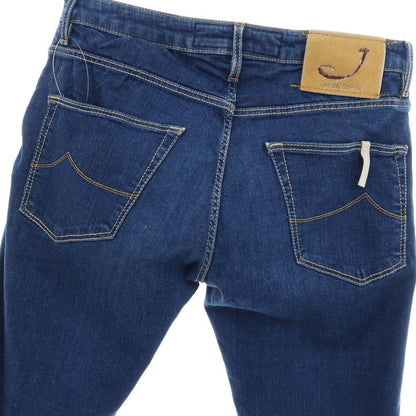 【中古】ヤコブコーエン JACOB COHEN J696 ストレッチ コットンポリエステル デニムパンツ ジーンズ ネイビー【サイズ32】【 状態ランクB 】【 メンズ 】