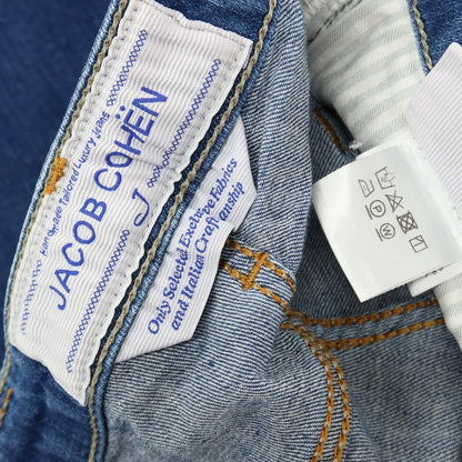 【中古】ヤコブコーエン JACOB COHEN J696 ストレッチ コットンポリエステル デニムパンツ ジーンズ ネイビー【サイズ32】【 状態ランクB 】【 メンズ 】