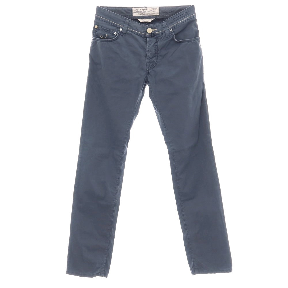 【中古】ヤコブコーエン JACOB COHEN PW622 コットンポリウレタン 5ポケットパンツ スモークネイビー【サイズ30】【 状態ランクC 】【 メンズ 】