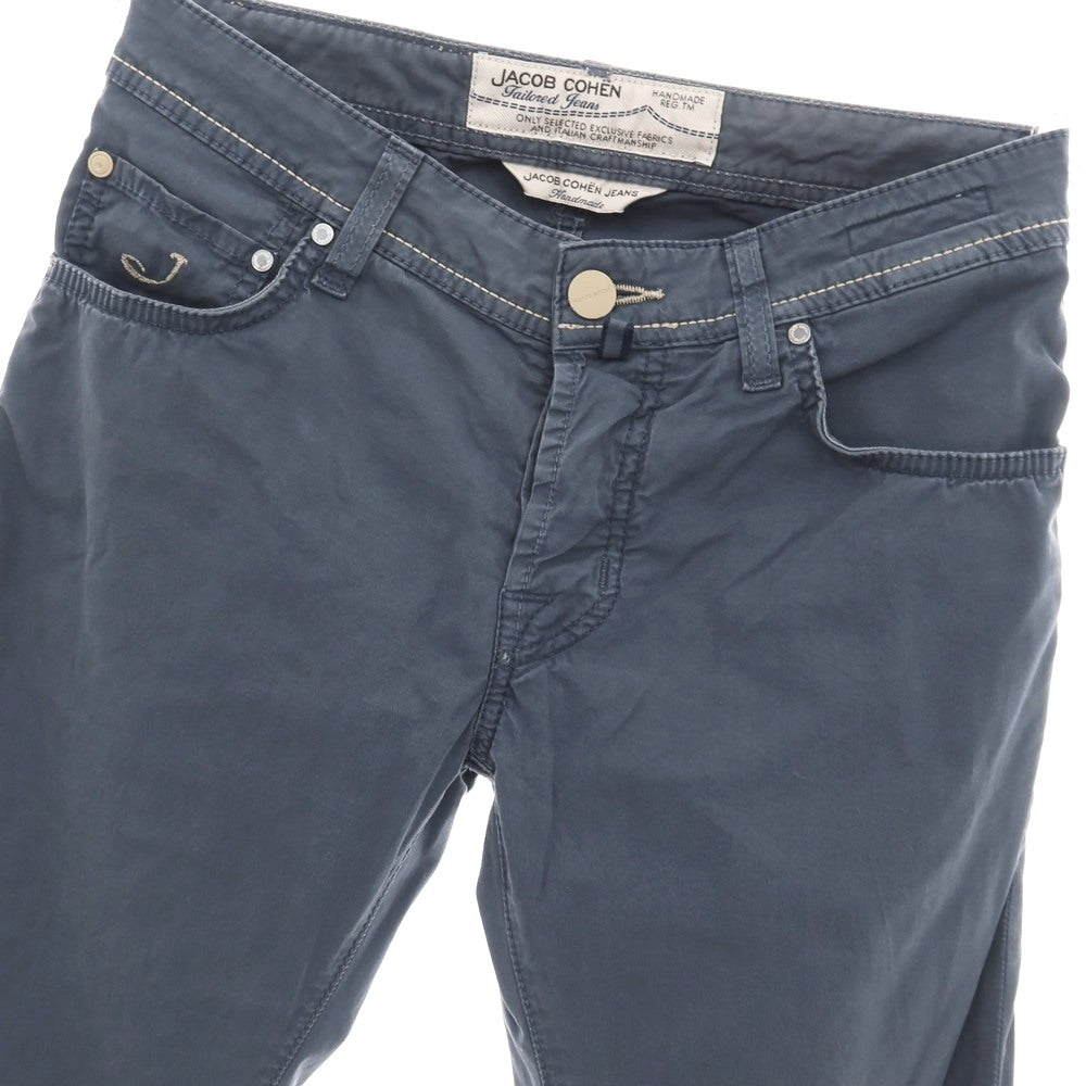 【中古】ヤコブコーエン JACOB COHEN PW622 コットンポリウレタン 5ポケットパンツ スモークネイビー【サイズ30】【 状態ランクC 】【 メンズ 】