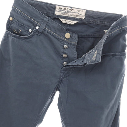【中古】ヤコブコーエン JACOB COHEN PW622 コットンポリウレタン 5ポケットパンツ スモークネイビー【サイズ30】【 状態ランクC 】【 メンズ 】
