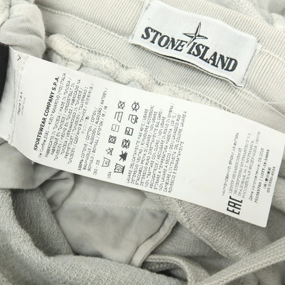 【中古】ストーンアイランド STONE ISLAND ガーメントダイ コットン スウェットパンツ ライトグレー【サイズS】【 状態ランクC 】【 メンズ 】
