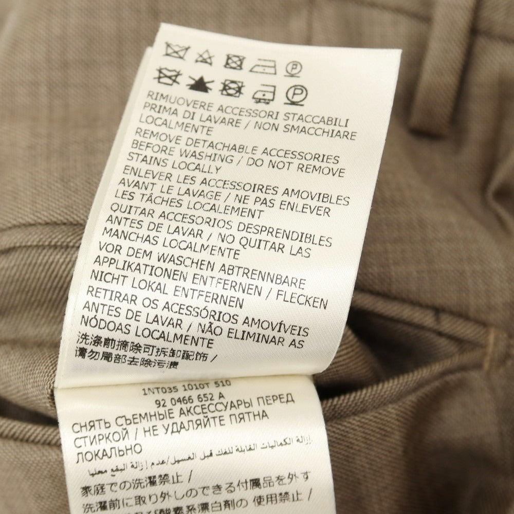 【中古】インコテックス INCOTEX SUPER100’S ウール ドレススラックスパンツ ダークベージュ【サイズ46】【 状態ランクB 】【 メンズ 】