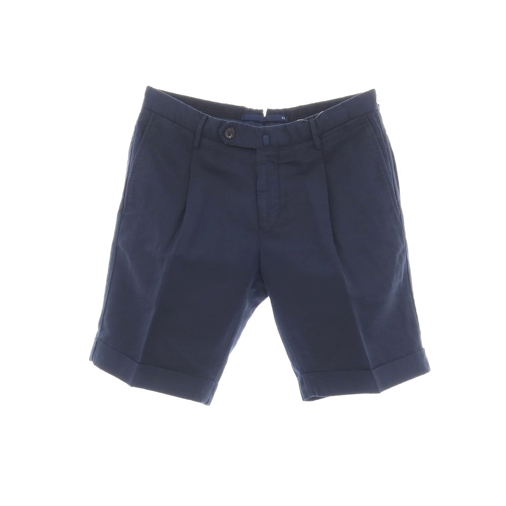 【中古】インコテックス INCOTEX リネンコットン ショートパンツ ネイビー【サイズ46】【 状態ランクB 】【 メンズ 】