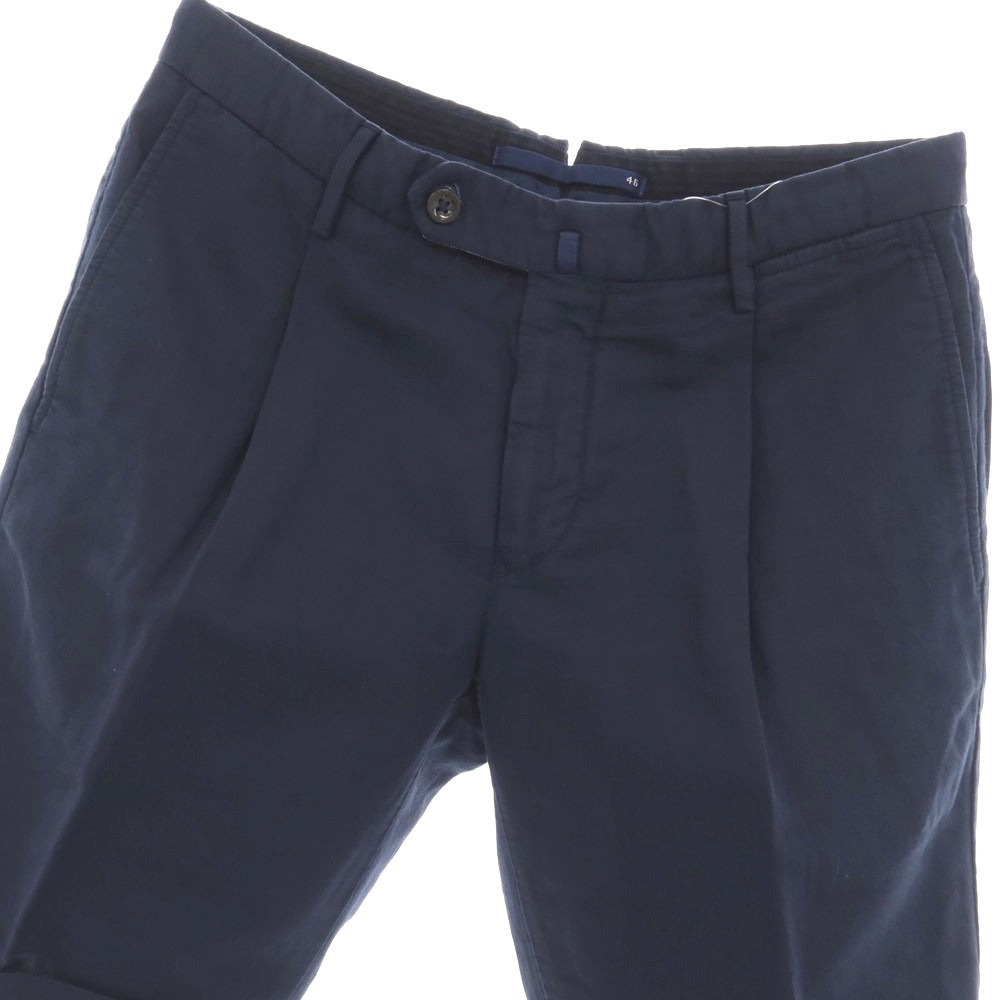 【中古】インコテックス INCOTEX リネンコットン ショートパンツ ネイビー【サイズ46】【 状態ランクB 】【 メンズ 】