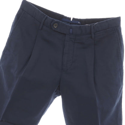 【中古】インコテックス INCOTEX リネンコットン ショートパンツ ネイビー【サイズ46】【 状態ランクB 】【 メンズ 】