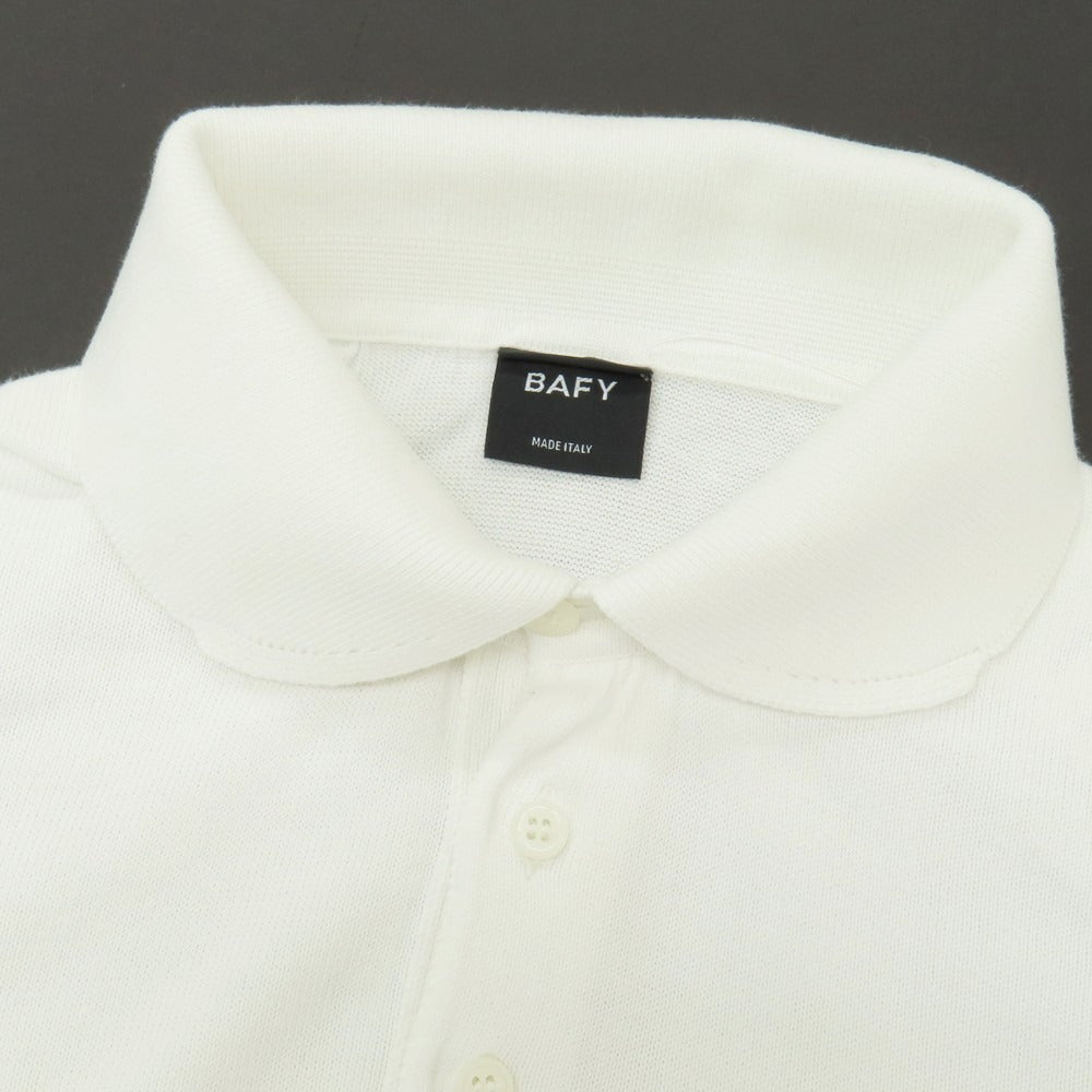 【中古】バフィー BAFY コットン 半袖 ポロニット ホワイト【サイズ48】【 状態ランクB 】【 メンズ 】