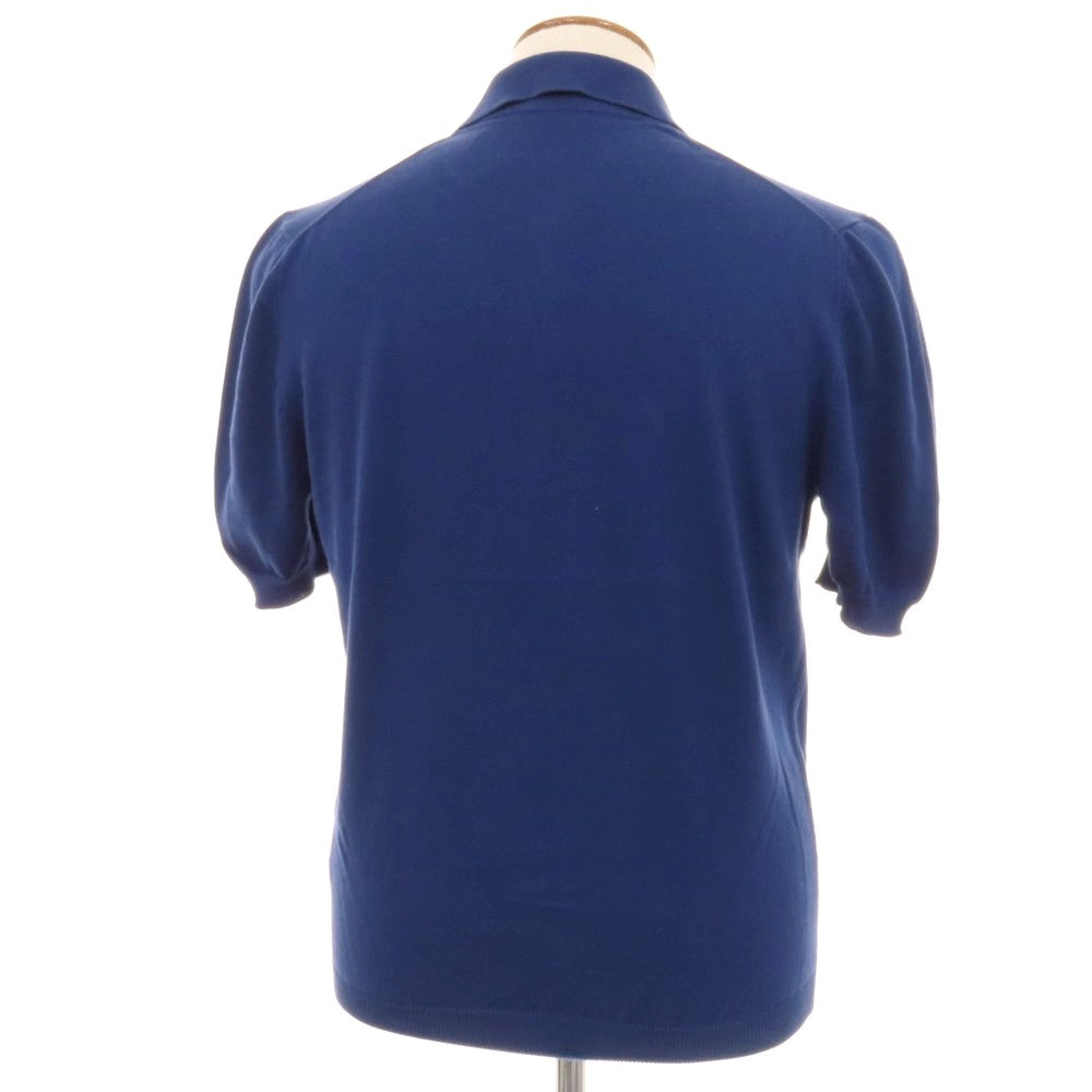 【中古】バフィー BAFY コットン 半袖 ポロニット ダークブルー【サイズ46】【 状態ランクB 】【 メンズ 】