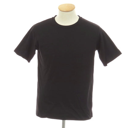 【中古】リヴォラ RIVORA コットンリネン 二重仕立て クルーネック 半袖Ｔシャツ ブラック【サイズS】【 状態ランクB 】【 メンズ 】