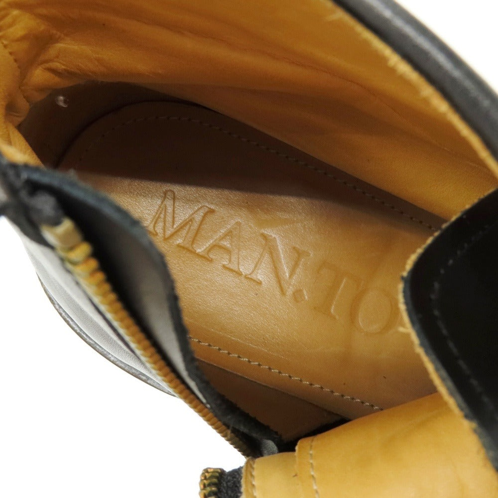 【中古】マント MAN.TO レザー ブーツ ブラック【サイズ40】【 状態ランクA 】【 メンズ 】