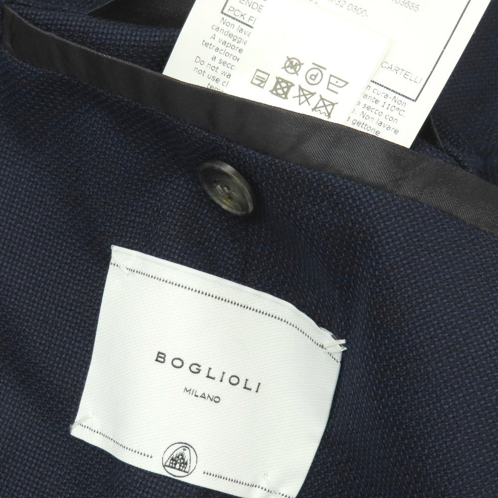 【中古】ボリオリ BOGLIOLI 50 K.JACKET ウール 3B テーラードジャケット ネイビー【サイズ48】【 状態ランクB 】【 メンズ 】
