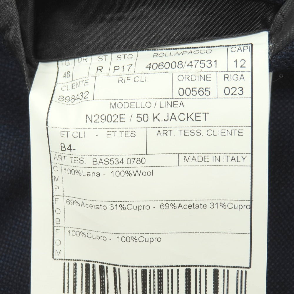 【中古】ボリオリ BOGLIOLI 50 K.JACKET ウール 3B テーラードジャケット ネイビー【サイズ48】【 状態ランクB 】【 メンズ 】