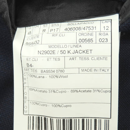 【中古】ボリオリ BOGLIOLI 50 K.JACKET ウール 3B テーラードジャケット ネイビー【サイズ48】【 状態ランクB 】【 メンズ 】