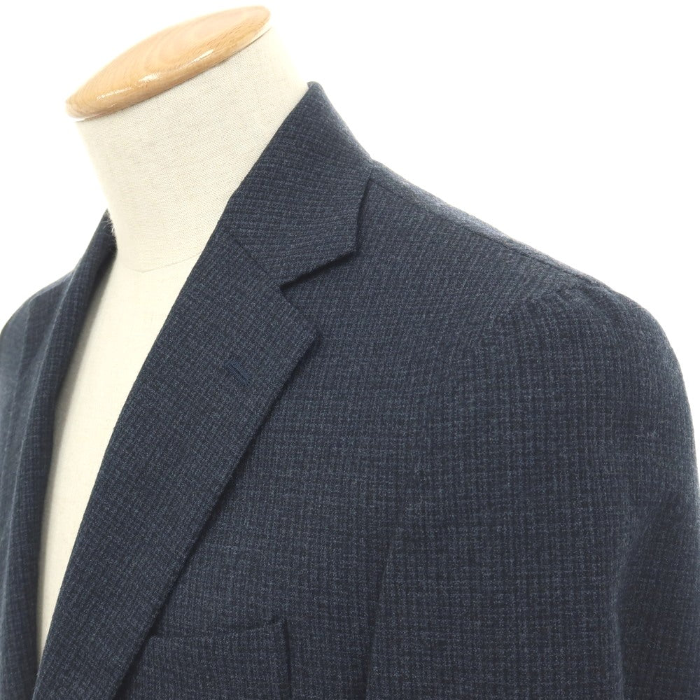 【中古】デペトリロ DE PETRILLO ウール 3つボタンスーツ ネイビー系【サイズ44 Drop8】【 状態ランクC 】【 メンズ 】