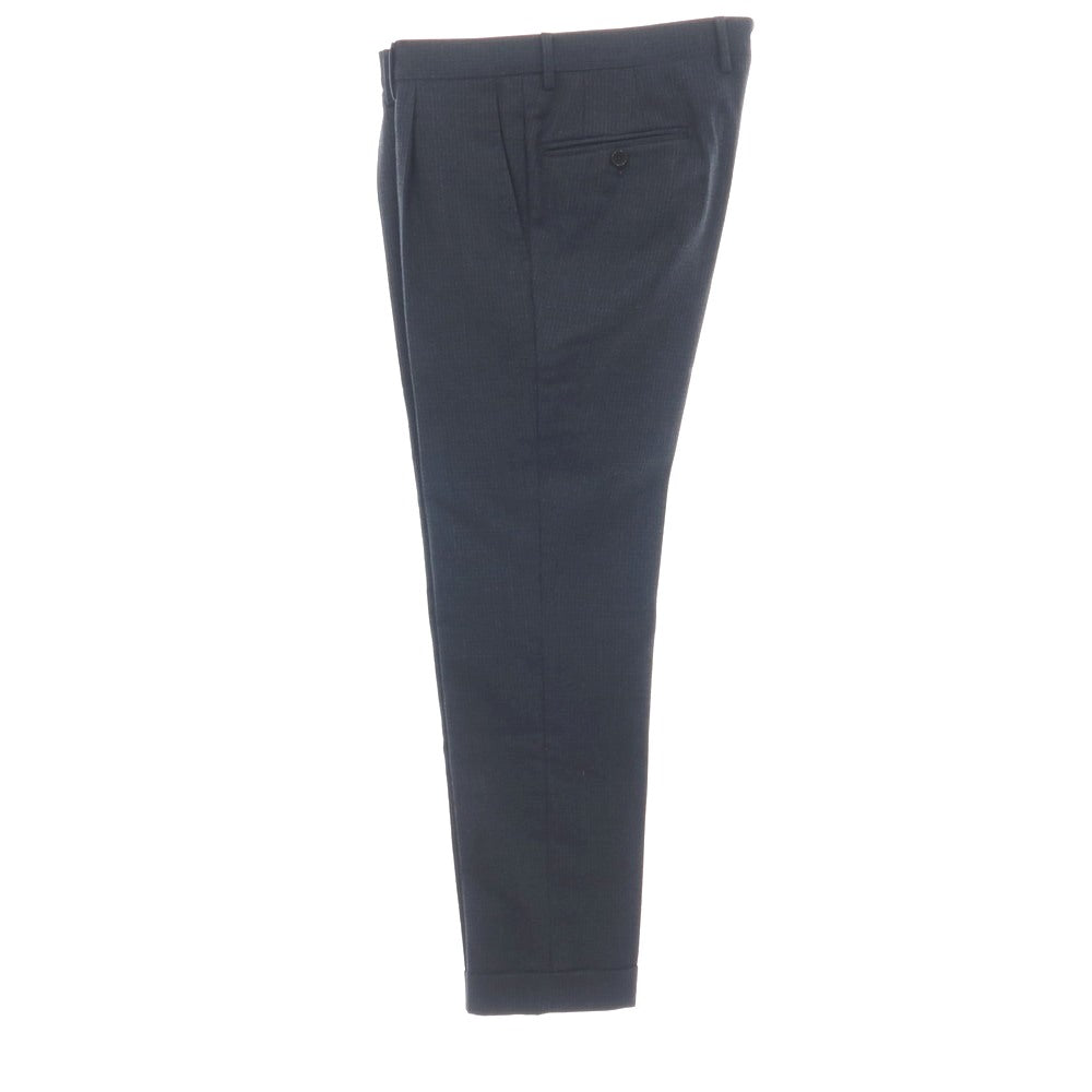 【中古】デペトリロ DE PETRILLO ウール 3つボタンスーツ ネイビー系【サイズ44 Drop8】【 状態ランクC 】【 メンズ 】