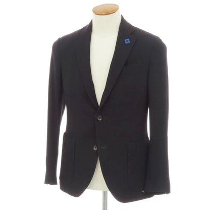 【中古】ラルディーニ LARDINI ウール 3B テーラードジャケット ダークネイビー【サイズ46】【 状態ランクB 】【 メンズ 】 [APD]