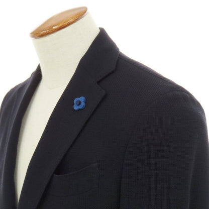 【中古】ラルディーニ LARDINI ウール 3B テーラードジャケット ダークネイビー【サイズ46】【 状態ランクB 】【 メンズ 】 [APD]