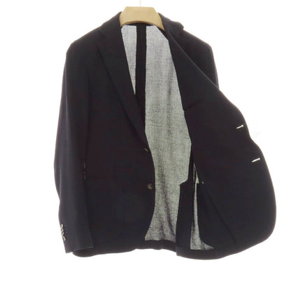【中古】ラルディーニ LARDINI ウール 3B テーラードジャケット ダークネイビー【サイズ46】【 状態ランクB 】【 メンズ 】 [APD]