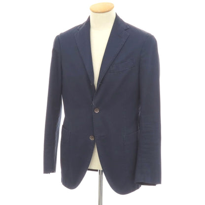 【中古】ボリオリ BOGLIOLI COAT コットン 3B カジュアルジャケット ネイビー【サイズ44】【 状態ランクC 】【 メンズ 】