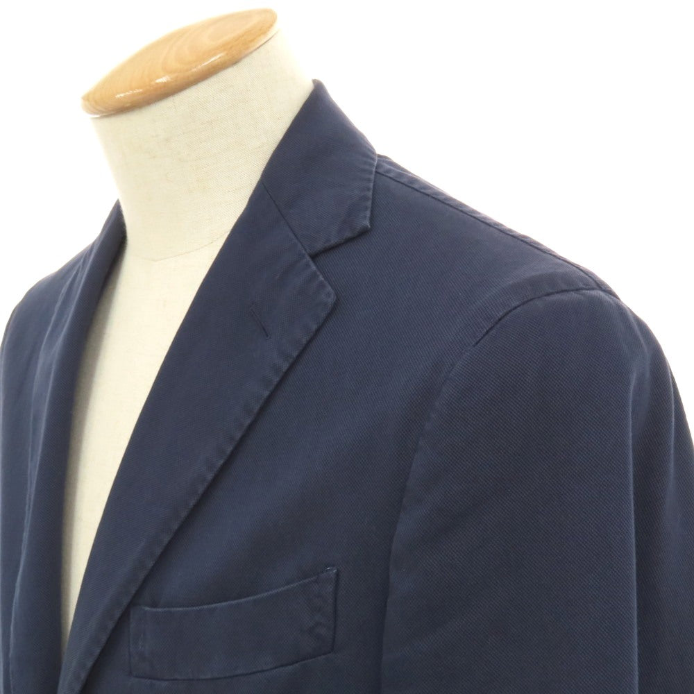 【中古】ボリオリ BOGLIOLI COAT コットン 3B カジュアルジャケット ネイビー【サイズ44】【 状態ランクC 】【 メンズ 】