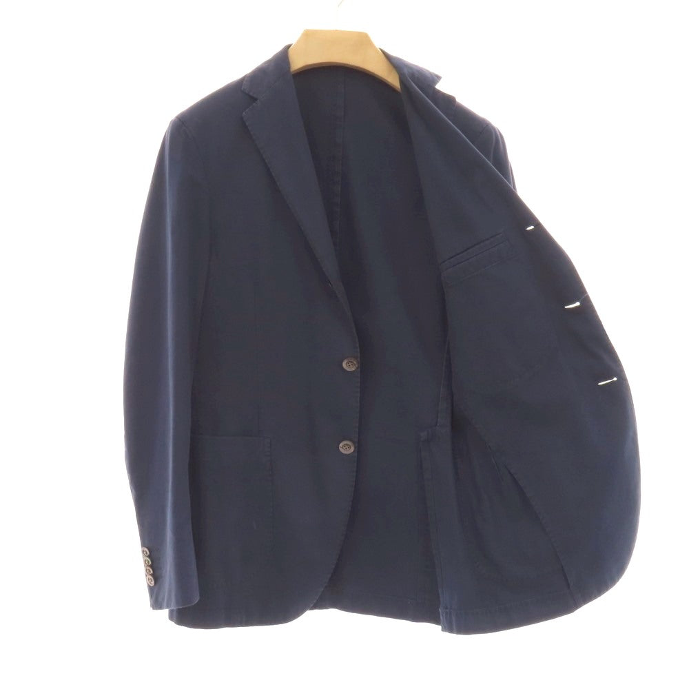 【中古】ボリオリ BOGLIOLI COAT コットン 3B カジュアルジャケット ネイビー【サイズ44】【 状態ランクC 】【 メンズ 】