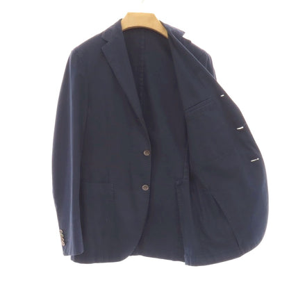 【中古】ボリオリ BOGLIOLI COAT コットン 3B カジュアルジャケット ネイビー【サイズ44】【 状態ランクC 】【 メンズ 】